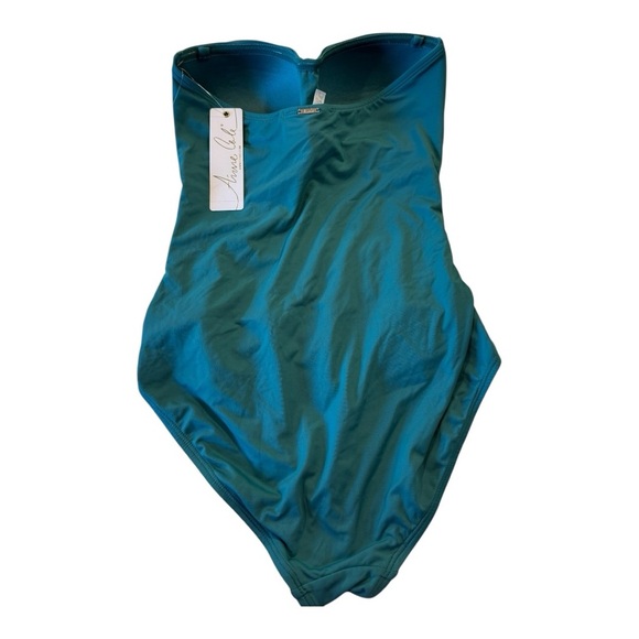 Anne Cole one-piece bandeau swimsuit by Ocean Green, size 6 MYMO00501 NEW - Picture 8 of 13